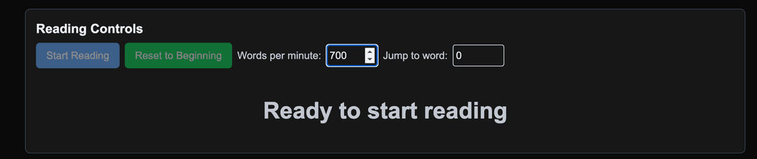 Speed Reader